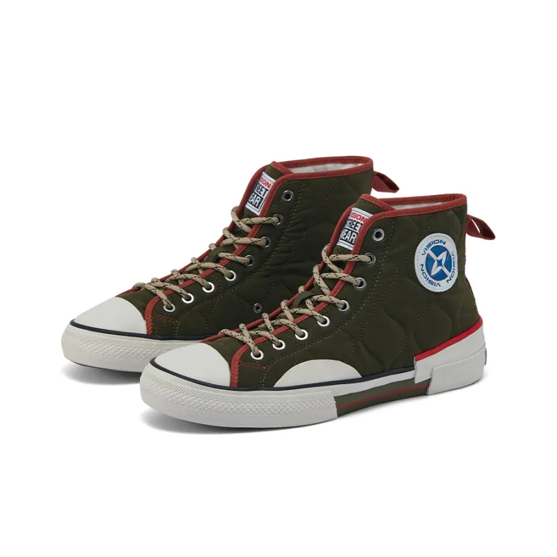 Vision Street Wear Canvas Hi Skateboard Shoes Unisex Army Green-2