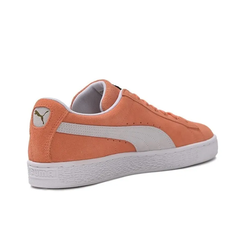 PUMA Suede Classic Coverage Lightweight Breathable Low-Top Skateboard Shoes Men's Light Orange-2