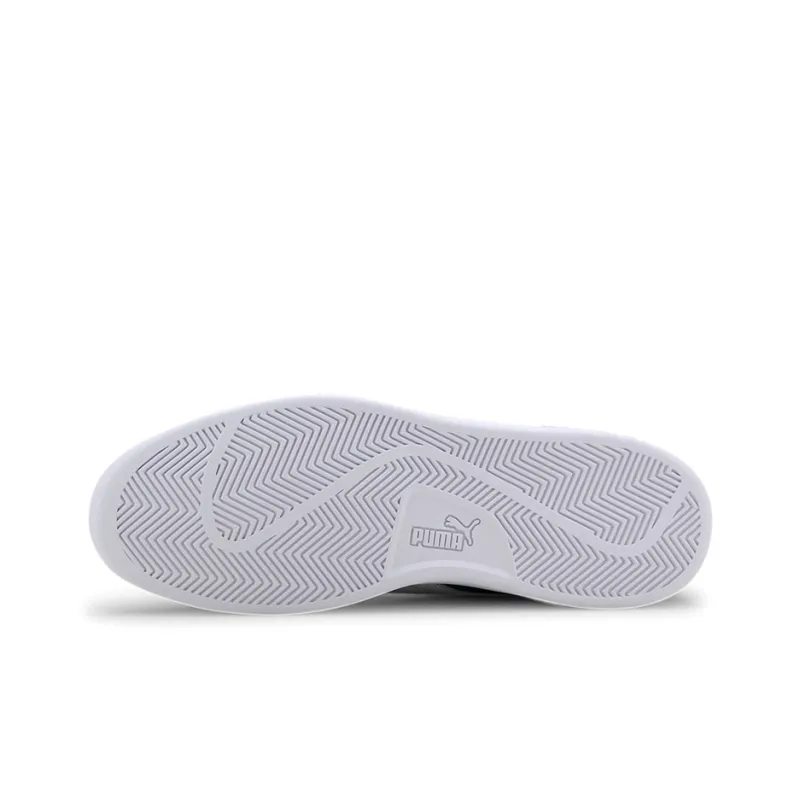 PUMA Smash V2 Buck Lightweight Low-Top Skateboard Shoes Women's White Blue-4