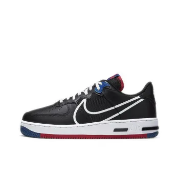 Nike Air Force 1 Low React Black White Gym Red Gym Blue