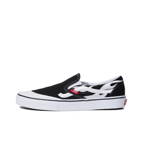 Vans Old Skool Skateboard Shoes Unisex Low-Top Black/White Flame