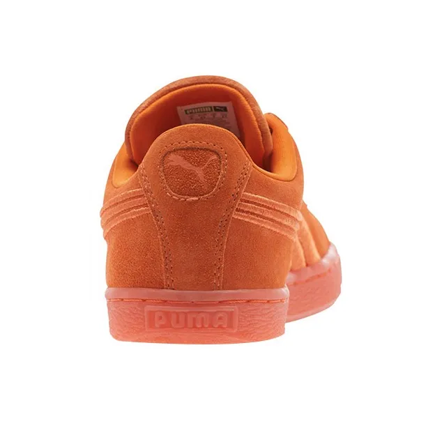 PUMA Suede Classic Slip-Resistant Cushioning Lightweight Low-Top Skateboard Shoes Men's Orange Yellow-4