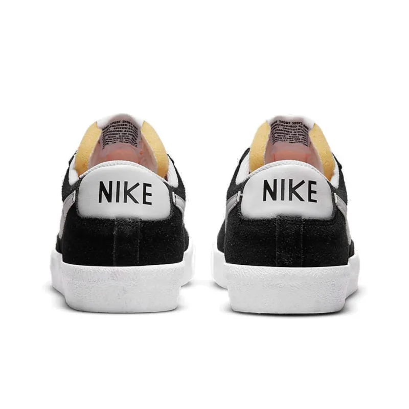 Nike Blazer Low 77 Suede Black White-4