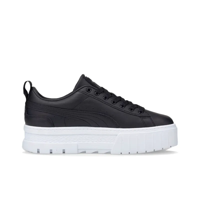 PUMA Mayze Skateboard Shoes Women's Low Top Black/White-1