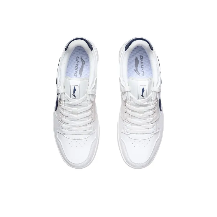 LiNing Tianji Slip Resistant, Abrasion Resistant, Balance, Lightweight Low Top Skateboard Shoes Men's White Blue-3