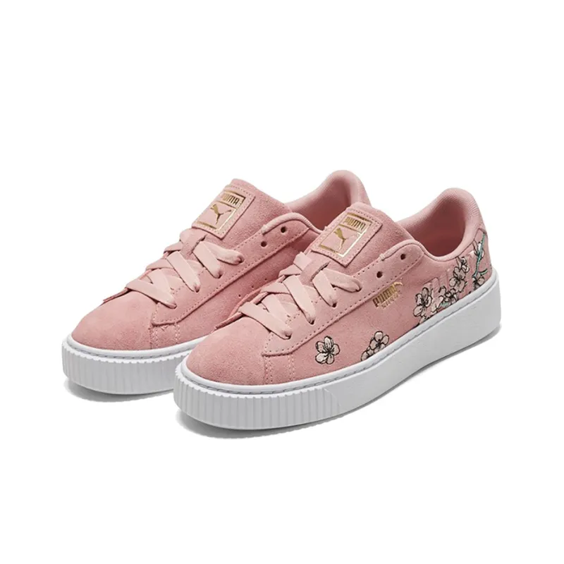 PUMA Platform Strap Pink/White Women's-3