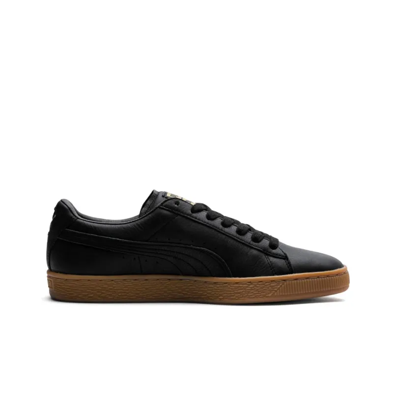 PUMA Basket Classic Gum Deluxe Sneakers Black/Brown-1