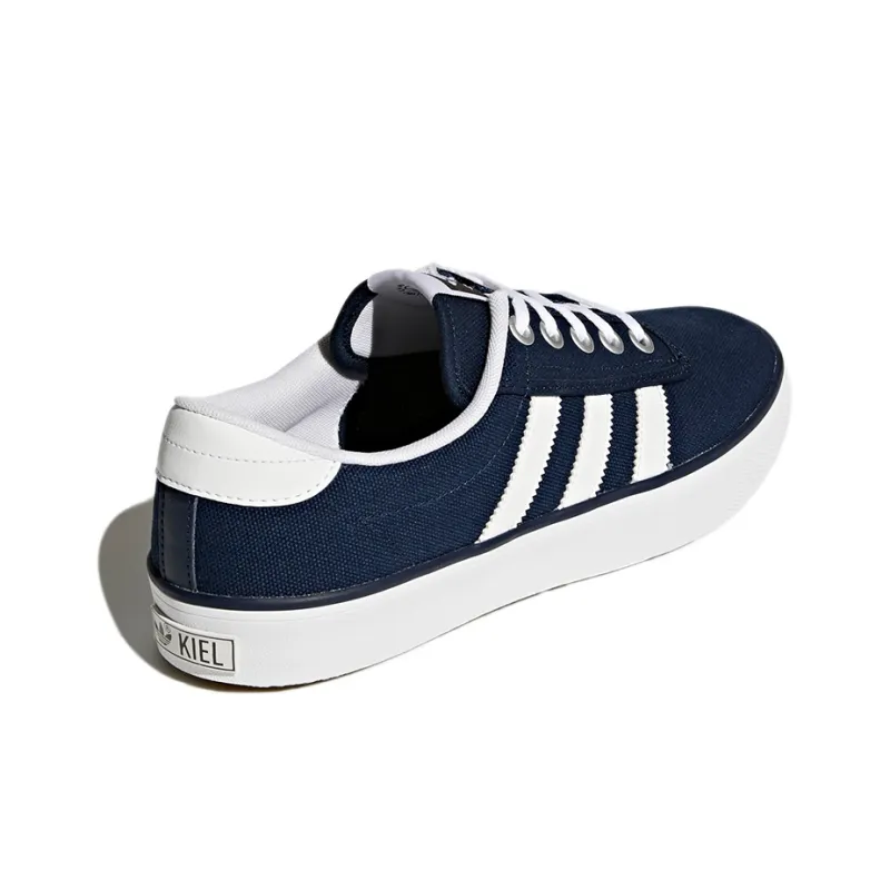 Adidas Originals Kiel Wear-Resistant Slip-Resistant Low-Top Skateboard Shoes Men's Blue White-3