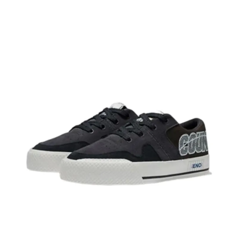 LiNing CF Tracing The One Collection Anti Slip Wear Resistant Low Top Skateboard Shoes Men's Black Gray-2