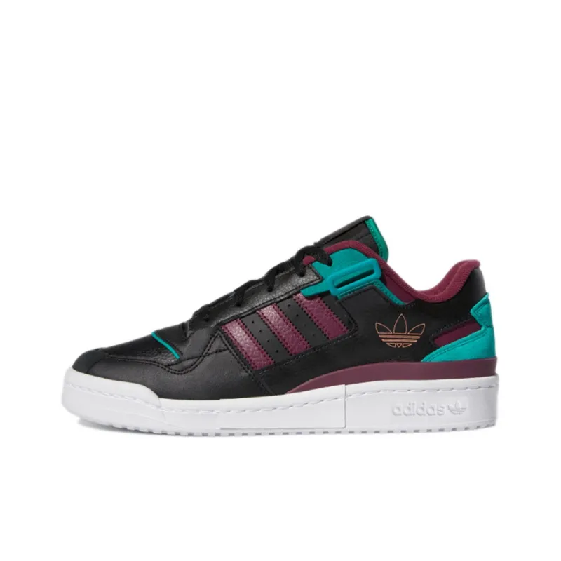 Adidas Forum Exhibit Low Black Crimson Green-0