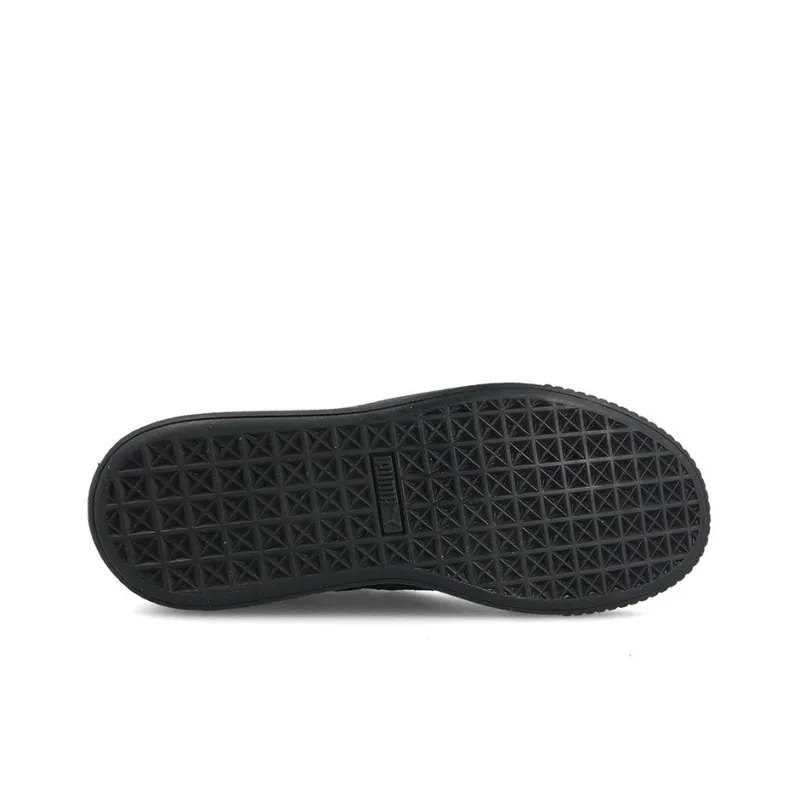 PUMA Platform Strap Satin Shoes Black Women's-5