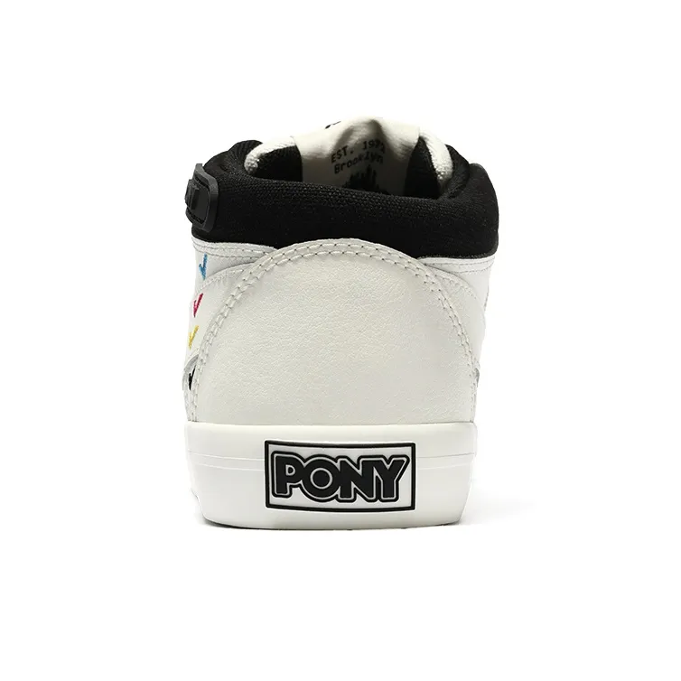 PONY Atop Abrasion Resistant Low Top Skateboard Shoes Women's White-4