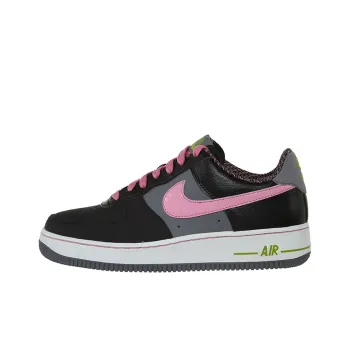 Nike Air Force 1 Cushioning Balance Lightweight Breathable Low-Top Skateboard Shoes GS Black Pink