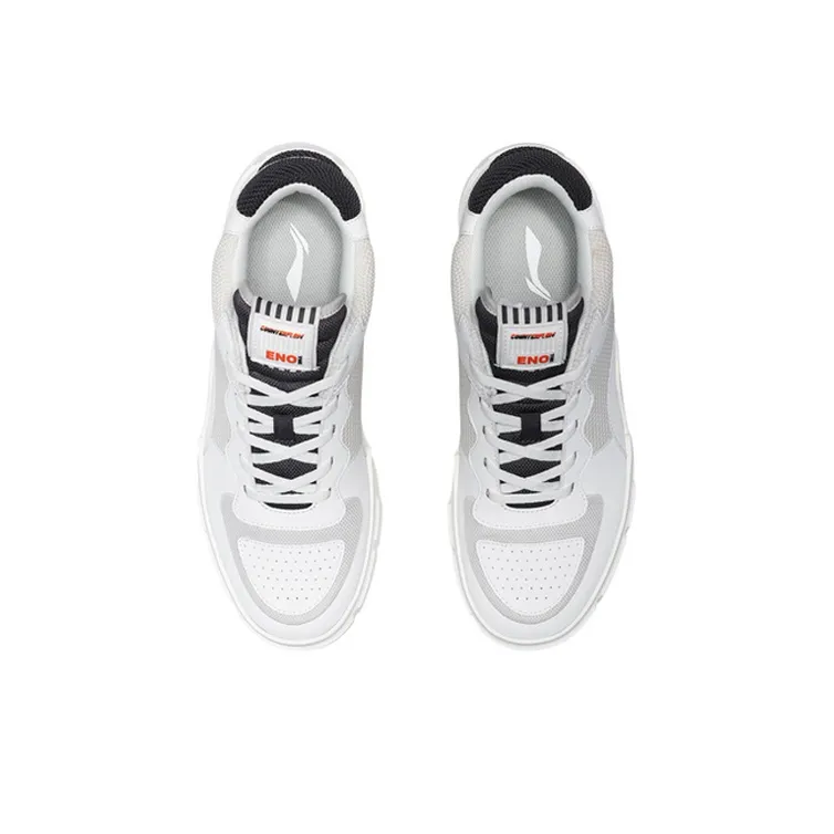 LiNing CF The One Low Top Skateboard Shoes Men's Mist White-3