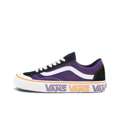 Vans Style 36 Skateboard Shoes Unisex Low-Top Black/Purple