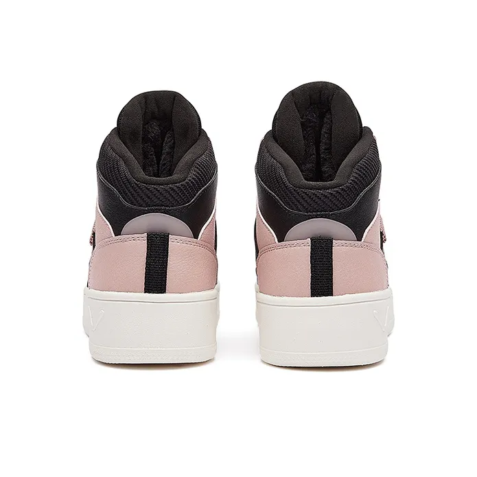 361° Wear-Resistant Skateboard Shoes Women's Black Pink-4