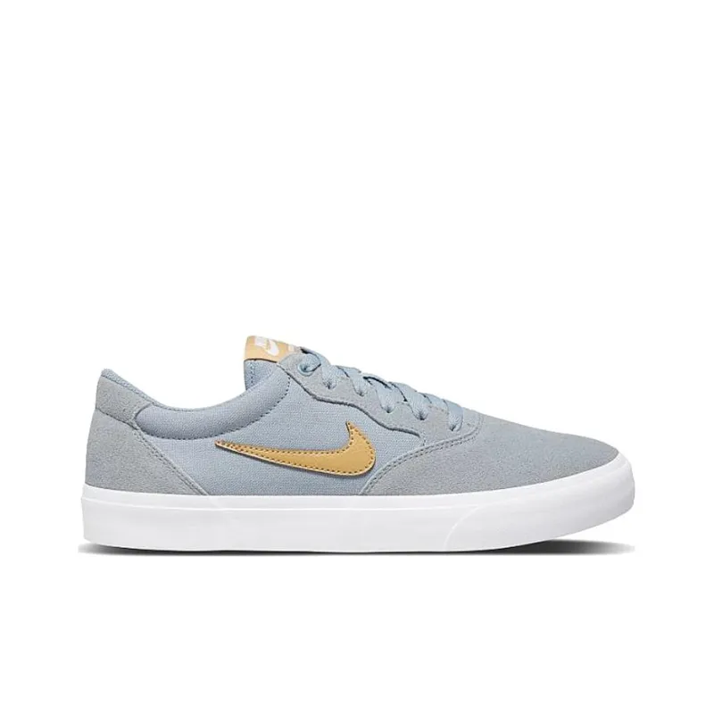 Nike SB Chron SLR Lightweight Anti-Slip And Wear-Resistant Cushioning Low-Top Skateboard Shoes Men's Light Blue Gray-1