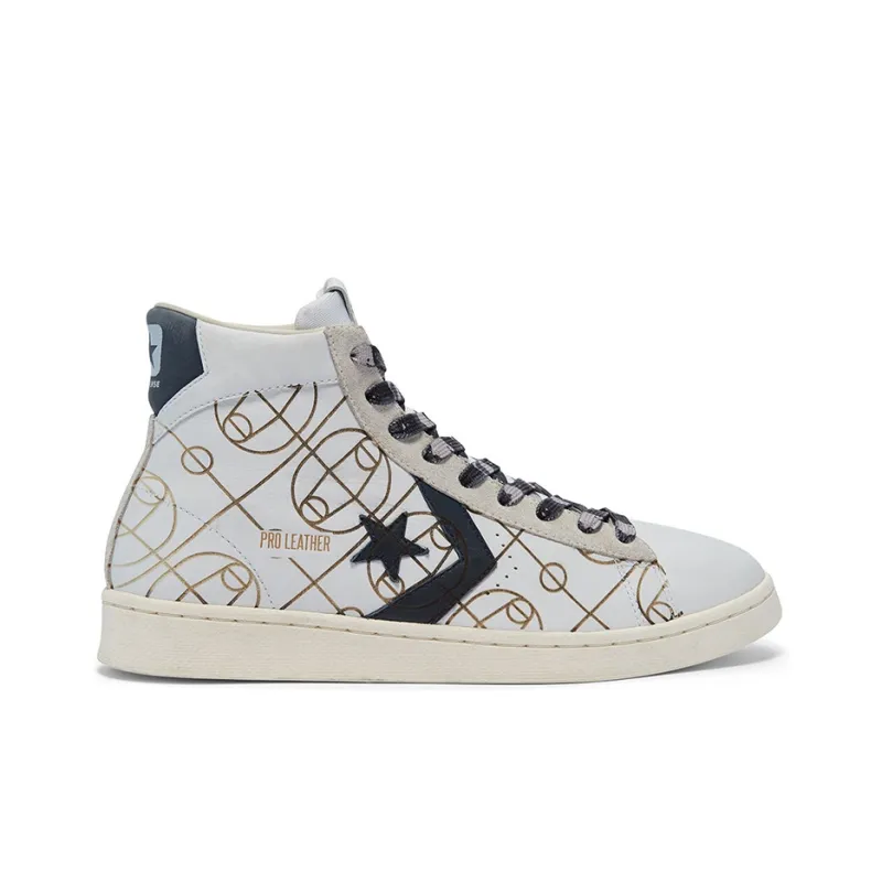 Converse Pro Leather High Top Shoes White/Golden-1