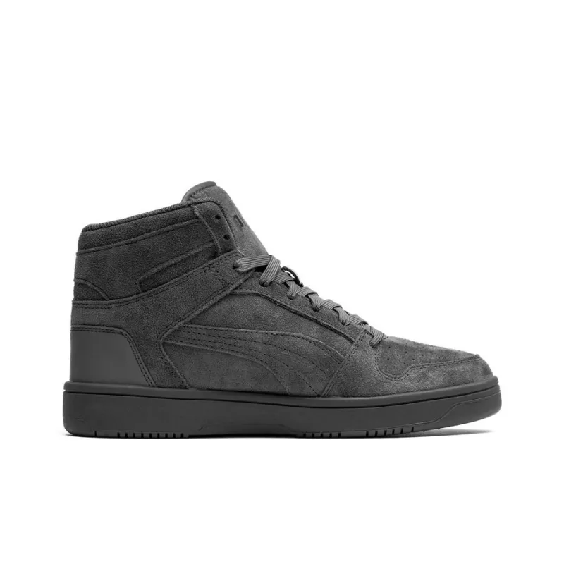 PUMA Rebound Layup Coverage Wear-Resistant Lightweight Mid-Top Skateboard Shoes Men's Gray-1