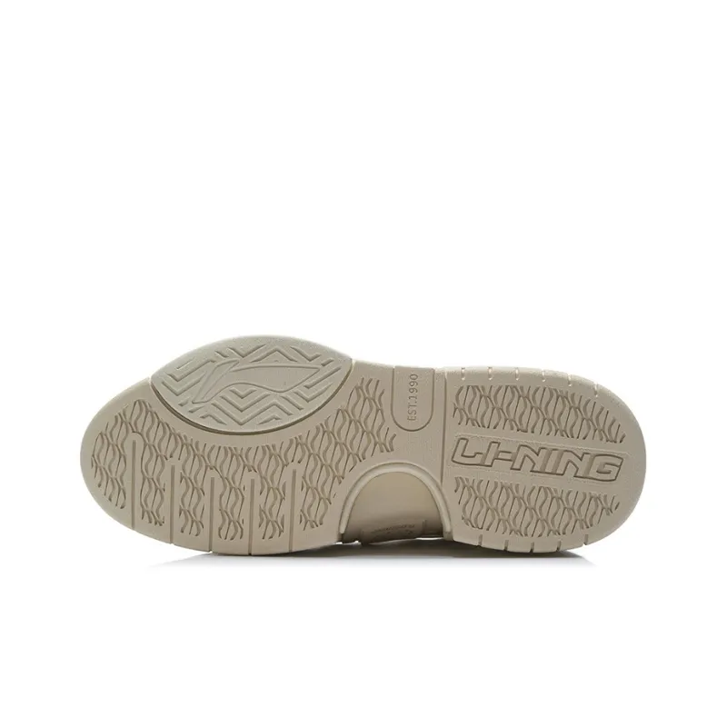LiNing Zen Anti Slip And Wear Resistant Lightweight Low Top Skateboard Shoes Men's Microcrystalline Gray-3