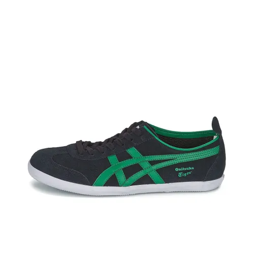 Onitsuka Tiger MEXICO 66 Skateboard Shoes Men Low-Top Black/Green