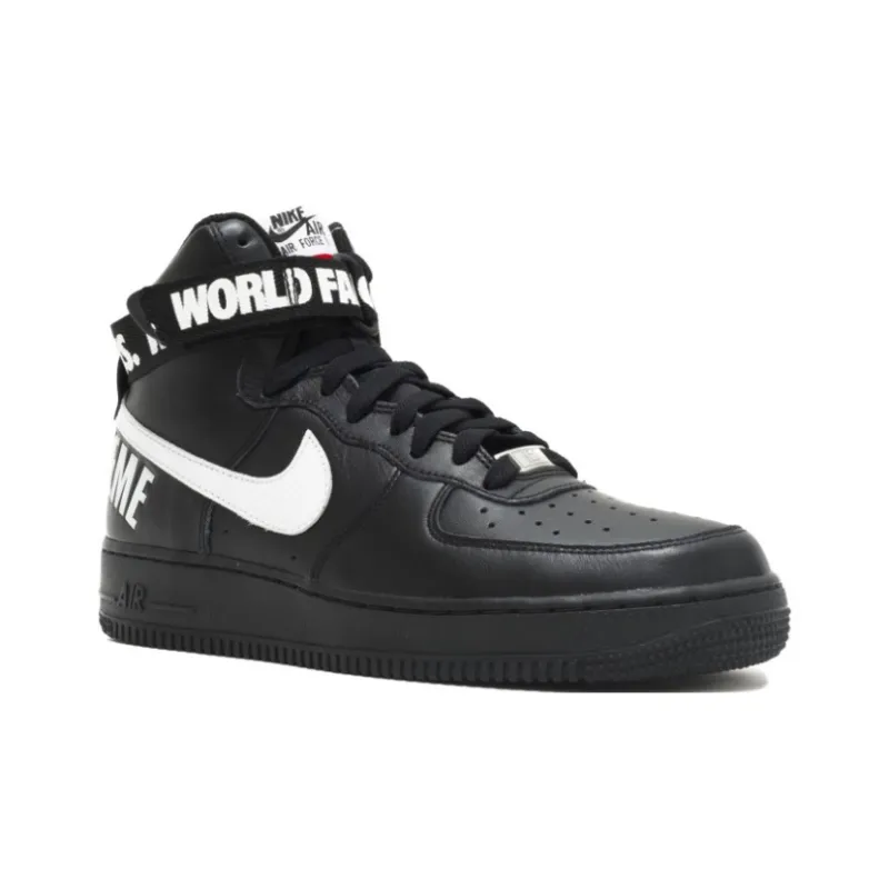 Nike Air Force 1 High Supreme World Famous Black-2