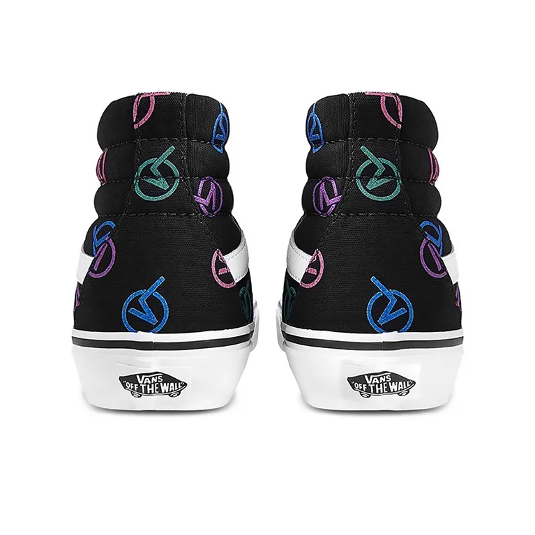 Vans SK8 HI Black Unisex 'Black White'-4