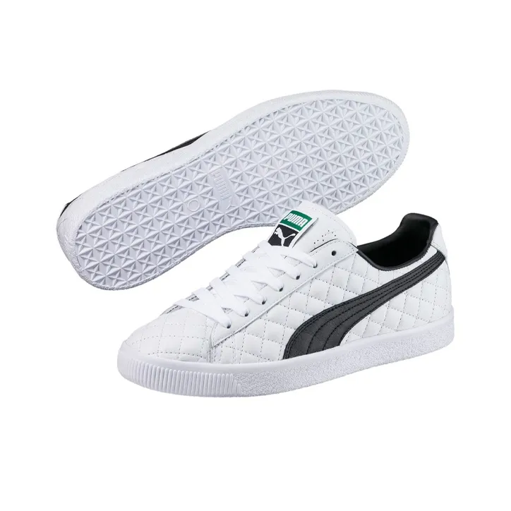 PUMA Clyde Dressed Board Shoes White Women's-4