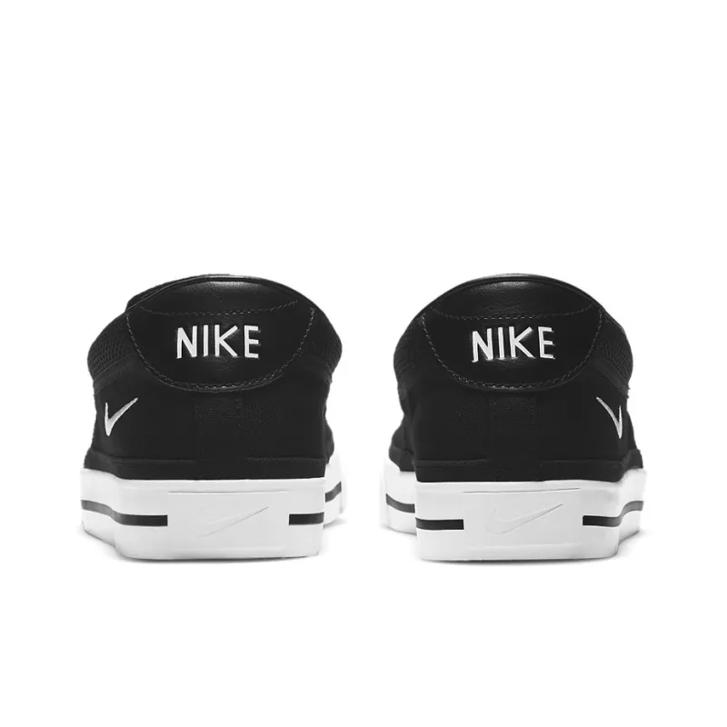 Nike Court Legacy Slip 'Black White'-4