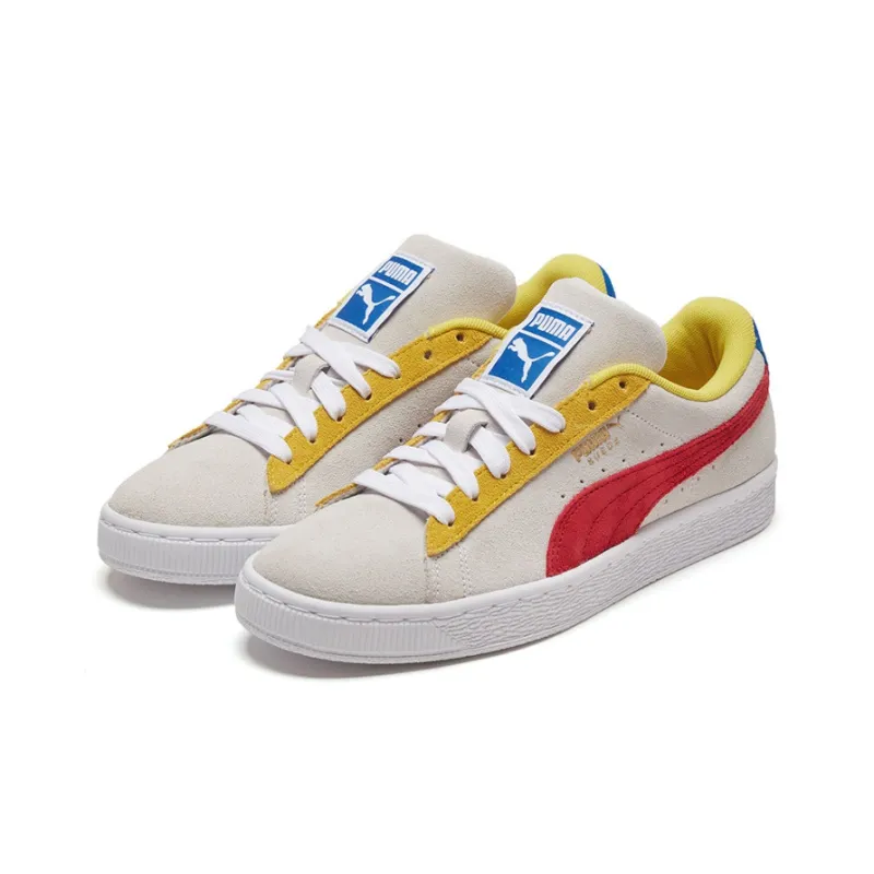 PUMA Suede Classic 'White Gray Red'-2