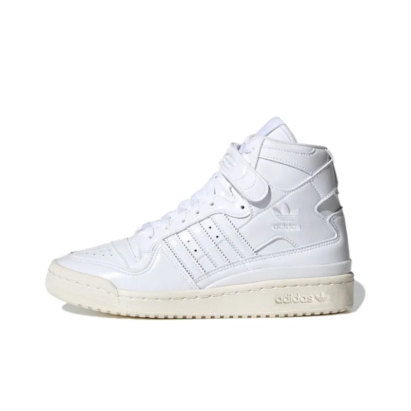 Adidas Forum Mid Triple White Patent Leather Women's-0