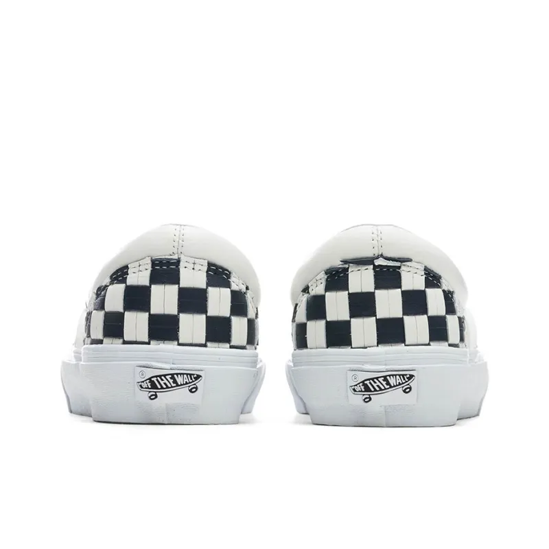 Vans Classic Slip On Vlt Lx 'Leather Woven Red'-4