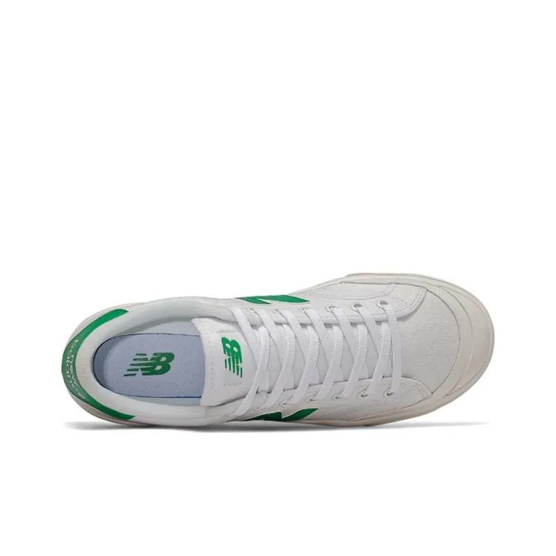 New Balance Court Cup Retro Casual Skate Shoes Unisex White Green-2
