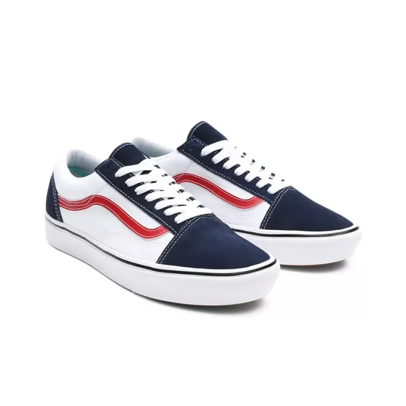 Vans Tri tone Comfycush Old Skool 'White Red Blue'-2