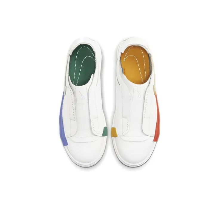Nike Blazer Low Kickdown White Multi Color Women's-3