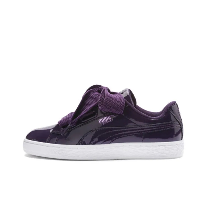 PUMA Basket Non-slip Lightweight Low-Top Skateboard Shoes Women's Purple-0