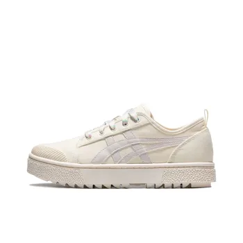 Asics Court Trail Casual Shoes Beige/White Women's