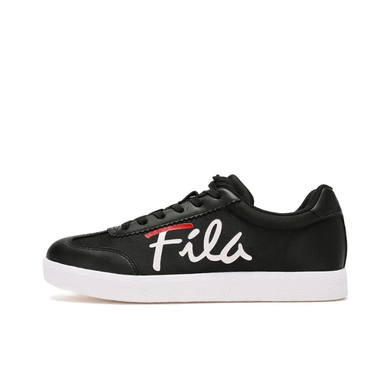 FILA Heritage FHT Skateboard Shoes Women's Low Top Black-0