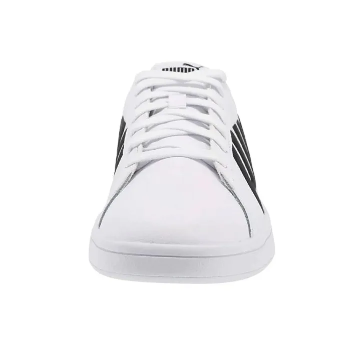 PUMA Smash V2 Bold 2.0 Wear-resistant And Lightweight Low-Top Skateboard Shoes Men's White Black-1