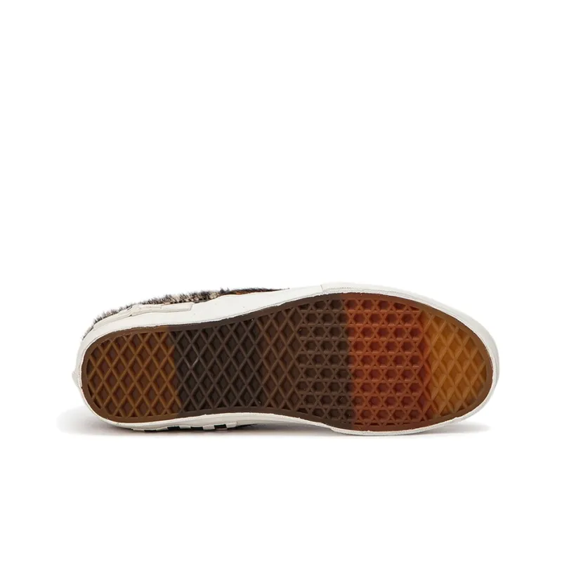 Vans Slip-on Cap LX Cut And Paste Animal Pack Non-slip Lightweight Low-Top Skateboard Shoes Unisex Brown-4