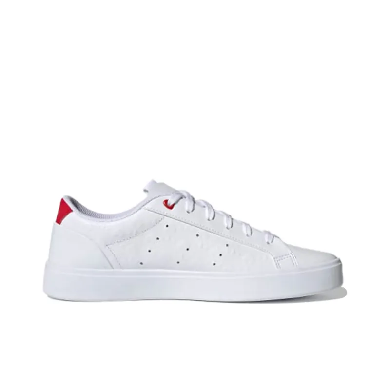 Adidas Women's Sleek 'Heart Embossed White Scarlet' Women's-1