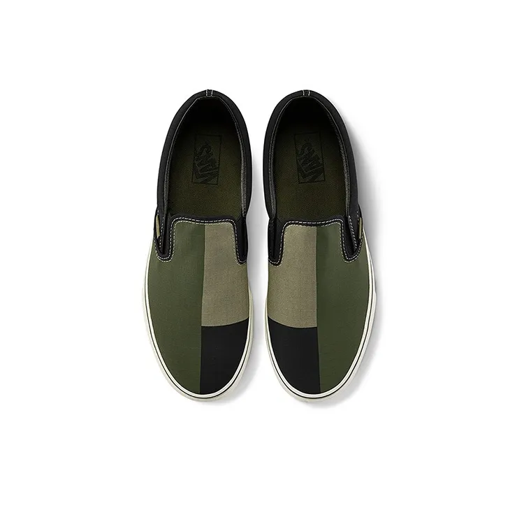 Vans Classic Slip On 66 Supply Green Black-3