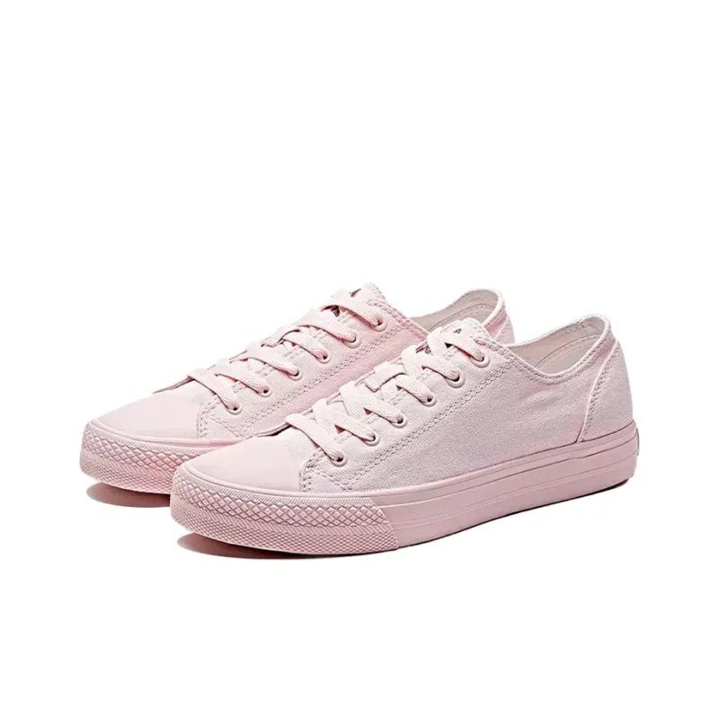 Anta Slip Resistant, Abrasion Resistant, Lightweight Low Top Skateboard Shoes Women's Pink-1
