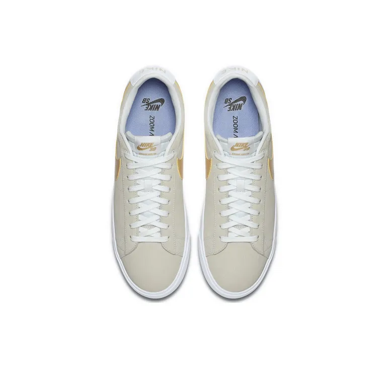 Nike Sb Blazer Low Gt Grey Yellow-3