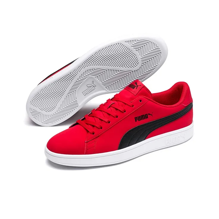 PUMA Smash V2 Buck Black/Red-4