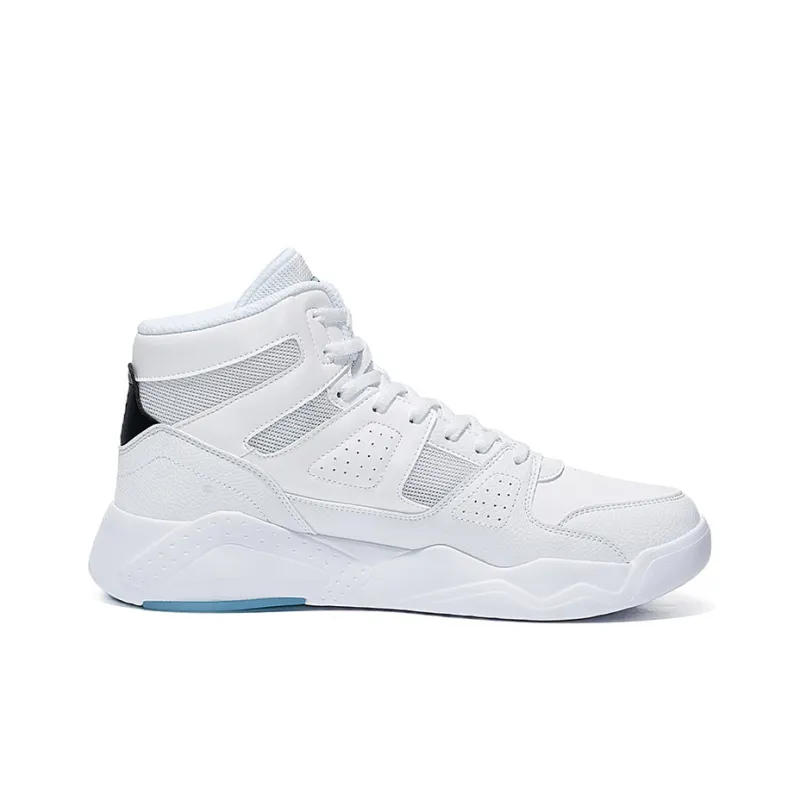 361° Xingran High Top Skateboard Shoes Men's White Blue-1