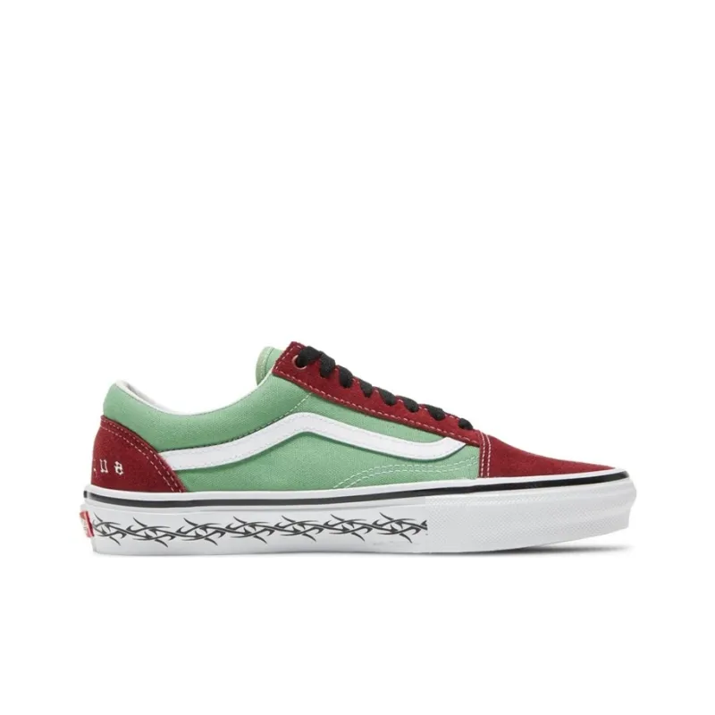 Vans Supreme X Old Skool 'Barbed Wire Green'-1
