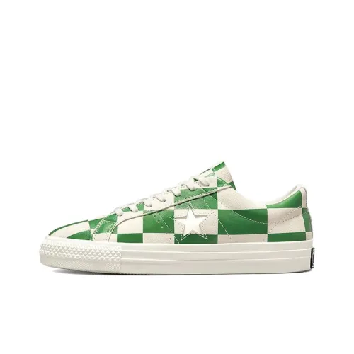 Converse One Star Ox Blocked Warped Board Green