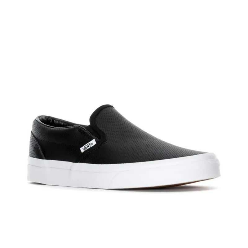 Vans Slip On Perforated Leather 'Black'-2