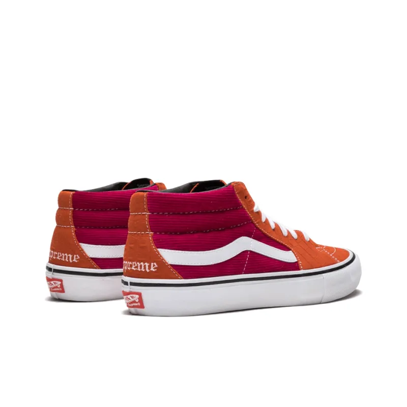 Vans Supreme X Sk8 Mid Pro 'Corduroy Croc'-3